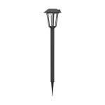 Eglo Prikspot Prietta Solar Zwart 6W 800lm - 827 Zeer Warm Wit | IP44 - Bewegings- en Lichtsensor