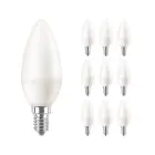 Voordeelpak 10x Philips Corepro LED Kaars E14 Mat 7W 806lm – 827 Zeer Warm Wit – Vervangt 60W